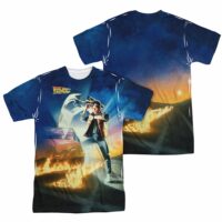 Back To The Future Movie Poster Sublimation Shirt Front/Back Print