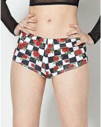 Checkered Rose Shorts