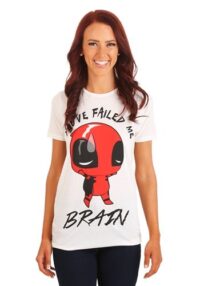 Deadpool Brains Failed Juniors Fashion T-Shirt