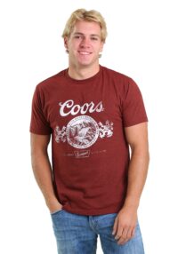 Men's Miller Coors Vintage Brick Red T-Shirt