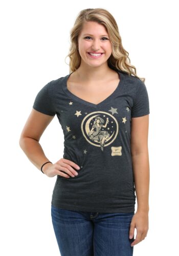 Miller High Life Women's Moon Girl V-Neck T-Shirt