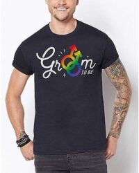 Rainbow Groom To Be T Shirt