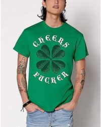 Shamrock Cheers Fuckers St. Patrick's Day T Shirt