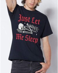 Skull Just Let Me Sleep T Shirt