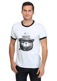 Smokey the Bear Black & White Men's Ringer T-Shirt