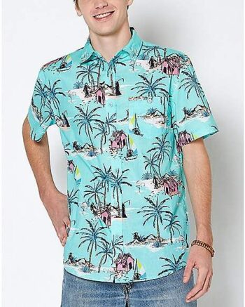 Tropical Island Button Down Shirt