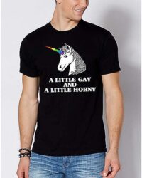 Unicorn A Little Gay and A Little Horny T Shirt