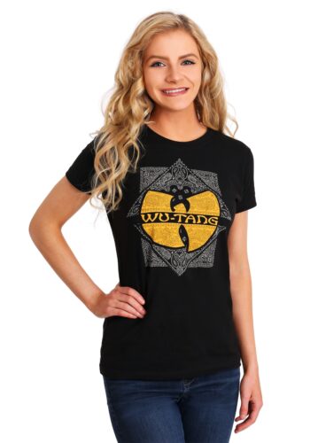 Wu-Tang Clan Paisley Square Logo Junior's T-Shirt