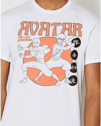 White Avatar Aang Zuko T-Shirt