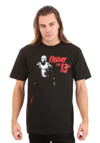 Adult Jason Vorhees Friday the 13th Black T-Shirt