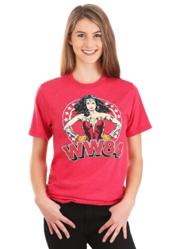 Adult Red Wonder Woman WW84 T-Shirt