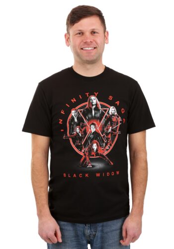 Black Widow Unisex Marvel Saga Black Shirt