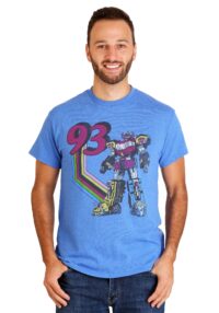 Megazord '93 Power Rangers Royal-Blue Heather Men's T-Shirt