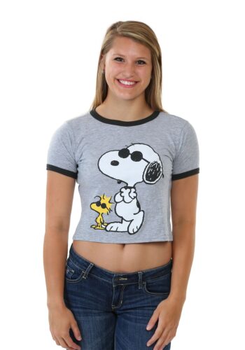 Peanuts Joe Cool Women's Ringer Tee