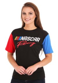 Women's Nascar Racing Color Block Pigment Wash Tee