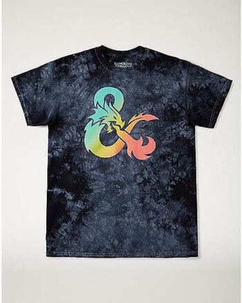 Ombre Ampersand T Shirt - Dungeons & Dragons x Rick and Morty