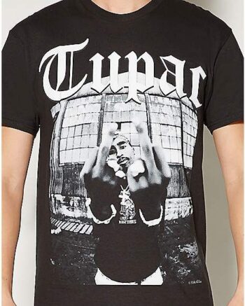 Tupac Finger T shirt | Officially Licensed - Epic Shirt Shop