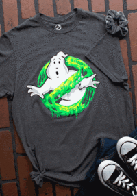 Ghostbusters Glow in the Dark Slimy Logo T-Shirt for Adults