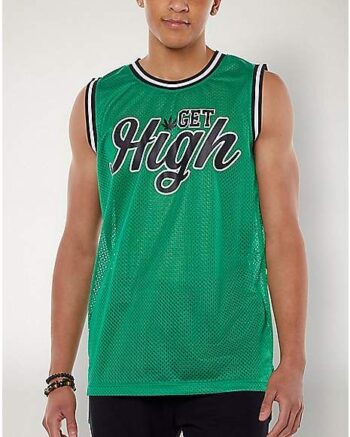 Green Leaf High Basketball Jersey