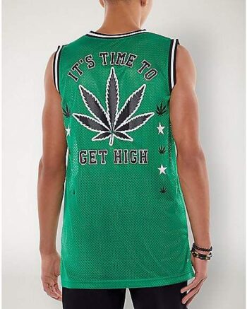 Green Leaf High Basketball Jersey