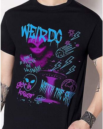 Grunge Believe Aliens T Shirt