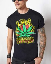 High Leaf Airbrush T Shirt