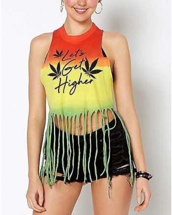 Rasta Fringe Let's Get Higher Tank Top