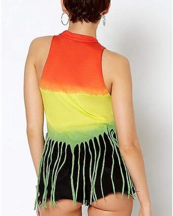 Rasta Fringe Let's Get Higher Tank Top