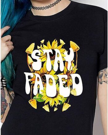Stay Faded Sunflower T Shirt