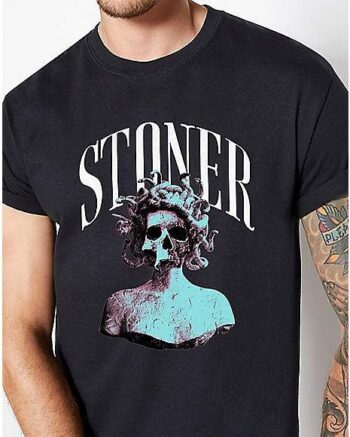 Stoner Medusa Skull T Shirt