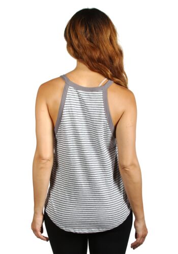 Disney Minnie Mouse Gray Stripes Women's Tank