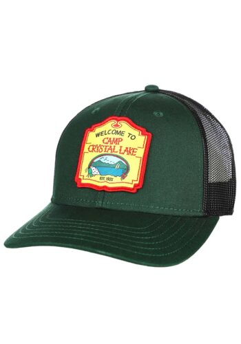 Friday The 13th Camp Crystal Lake Patch Trucker Hat for Adults