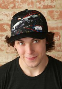 Star Wars Millennium Falcon Battle Scene Trucker Hat for Adults