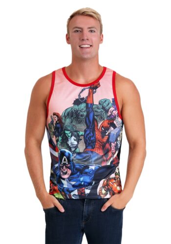 The Marvel Avengers Black/Red Basketball Jersey