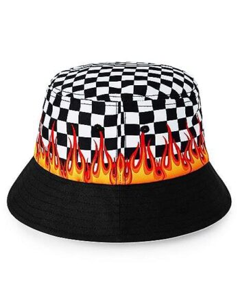 Checkered Flame Bucket Hat