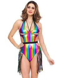 Fringed Rainbow Bodysuit