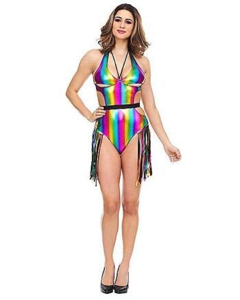 Fringed Rainbow Bodysuit