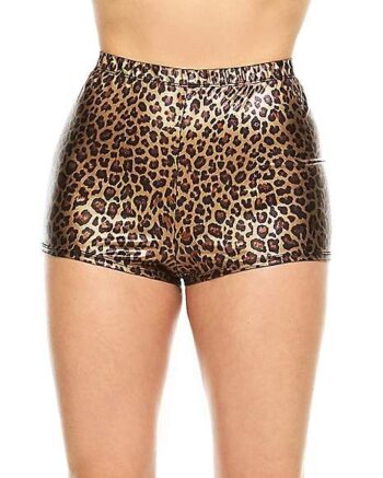 Leopard Print High Waist Boyshort Panties