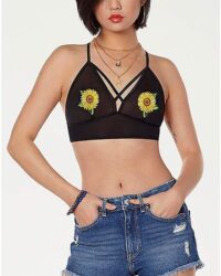 Mesh Sunflower Bralette