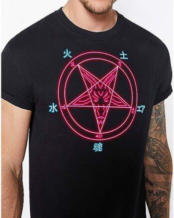 Neon Pentagram T Shirt