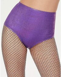 Purple Hi-Waisted Booty Shorts