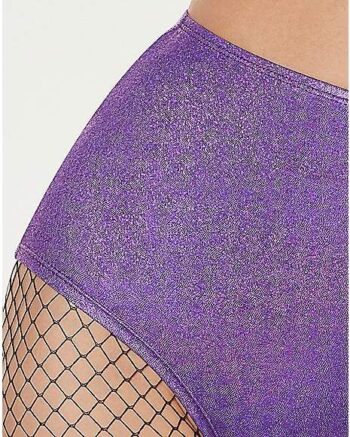 Purple Hi-Waisted Booty Shorts