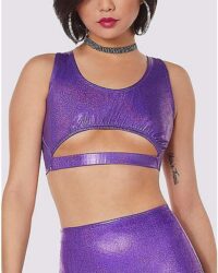 Purple Undercut Bralette