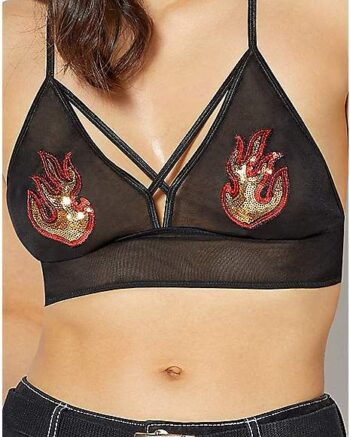 Sequin Flame Bralette