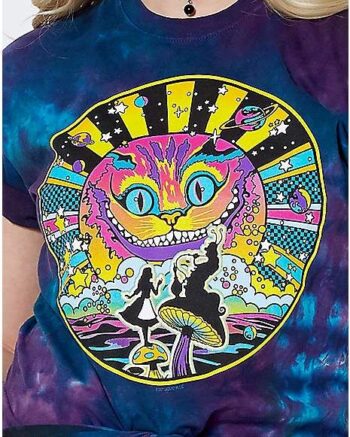 Tie Dye Cheshire Cat T Shirt