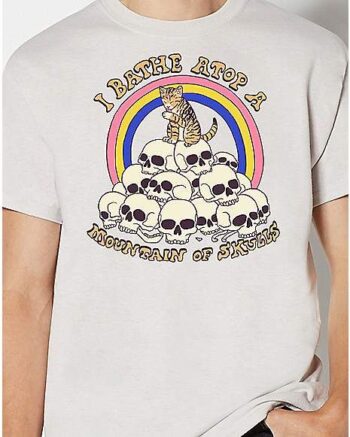 Mountain of Skulls T Shirt - Hillary White Rabbit