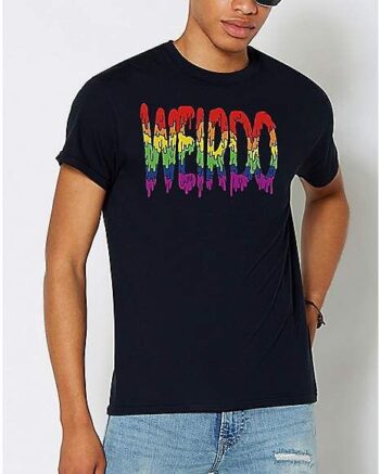 Rainbow Weirdo Drip T Shirt