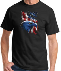 American Pride Eagle USA Shirt - Patriotic Black Tee