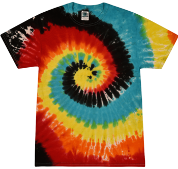 Adult Tie Dye T-shirt - Retro Swirl Adult Tee