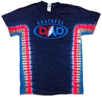 Grateful Dad Mens Tie Dye Tshirt